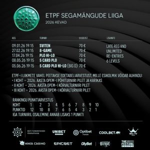 ETPF segamängude liiga kava