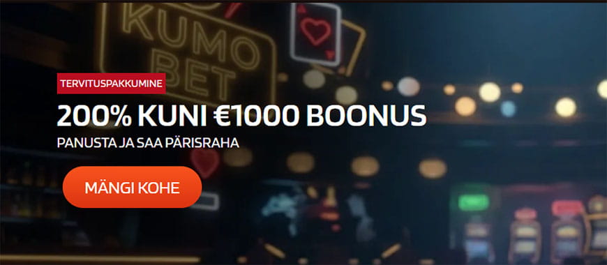 KumoBet kasiino pärisrahas vabastatav käibeboonus